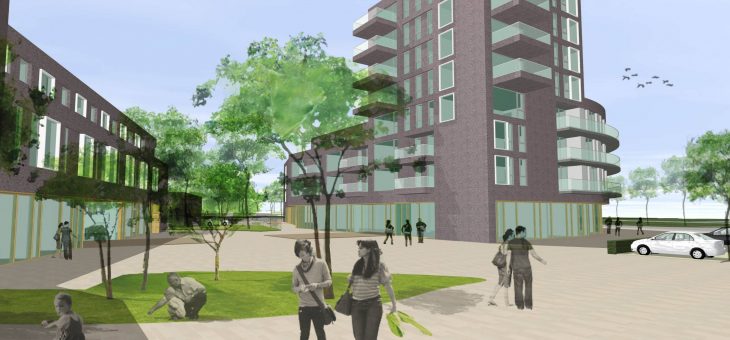 Apartments, shopping center and care center de Open Waard Oud Beijerland