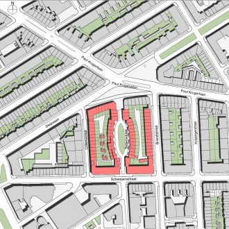 Woningen en Albert Heijn Paul Krugerplein Den Haag