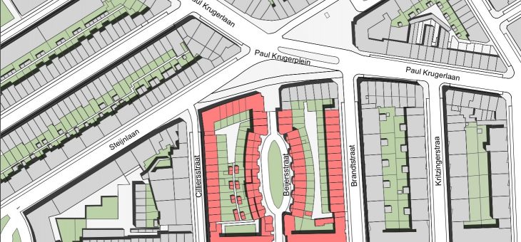 Woningen en Albert Heijn Paul Krugerplein Den Haag